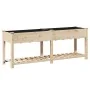 Macetero de jardín con estante 203x53x76 cm de madera maciza de abeto | Foro24.es | Tu tienda online para hogar, jardín y más Foro24.es