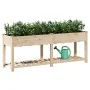 Macetero de jardín con estante 203x53x76 cm de madera maciza de abeto | Foro24.es | Tu tienda online para hogar, jardín y más Foro24.es