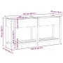 Macetero de jardín con estante 161x43x76 cm de madera maciza de abeto | Foro24.es | Tu tienda online para hogar, jardín y más Foro24.es