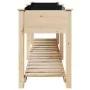 Macetero de jardín con estante 203x53x76 cm de madera maciza de abeto | Foro24.es | Tu tienda online para hogar, jardín y más Foro24.es