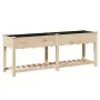 Macetero de jardín con estante 203x53x76 cm de madera maciza de abeto | Foro24.es | Tu tienda online para hogar, jardín y más Foro24.es