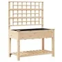 Plantador de Jardín con Enrejado y Estante 115x59x152 cm de Madera Maciza de Pino von , Töpfe und Pflanzgefäße - Ref: Foro24-...