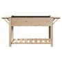 Macetero de Jardín con Estantes 155x59x76 cm de Madera Maciza de Pino by , Pots and planters - Ref: Foro24-42006575, Price: 9...