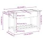 Macetero de Jardín con Estantes 155x59x76 cm de Madera Maciza de Pino by , Pots and planters - Ref: Foro24-42006575, Price: 9...
