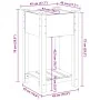 Plantador de Jardín con Estante 45x45x76 cm Madera Sólida de Pino | Foro24.es | Tu tienda online para hogar, jardín y más Foro24.es