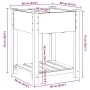 jardinera con estante 60x60x76 cm de madera maciza de abeto | Foro24.es | Tu tienda online para hogar, jardín y más Foro24.es