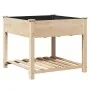 Macetero de jardín con estante 90x90x76 cm de madera maciza de abeto | Foro24.es | Tu tienda online para hogar, jardín y más Foro24.es