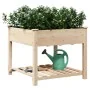 Macetero de jardín con estante 90x90x76 cm de madera maciza de abeto | Foro24.es | Tu tienda online para hogar, jardín y más Foro24.es