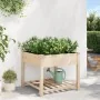 Macetero de jardín con estante 90x90x76 cm de madera maciza de abeto | Foro24.es | Tu tienda online para hogar, jardín y más Foro24.es