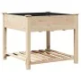 Macetero de jardín con estante 90x90x76 cm de madera maciza de abeto | Foro24.es | Tu tienda online para hogar, jardín y más Foro24.es
