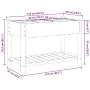Jardín Planter con Rejillas 115x59x76 cm Madera Sólida de Pino | Foro24.es | Tu tienda online para hogar, jardín y más Foro24.es