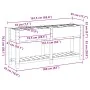 Jardín Planter de con Rejillas 161x43x76 cm Madera Sólida de Abeto | Foro24.es | Tu tienda online para hogar, jardín y más Foro24.es