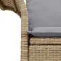 Sofá de jardín de 2 plazas con cojines en color beige de poliratán | Foro24.es | Tu tienda online para hogar, jardín y más Foro24.es