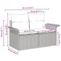Sofá de jardín de 2 plazas con cojines Beige de Poliratán by , Outdoor sofas - Ref: Foro24-42006696, Price: 179,20 €, Discoun...