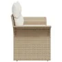 Sofá de Jardín de 2 Plazas con Almacenamiento y Cojines Beige Poliratán | Foro24.es | Tu tienda online para hogar, jardín y más Foro24.es