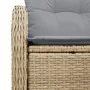 Sofá de jardín de 2 plazas con cojines beige de poliratán | Foro24.es | Tu tienda online para hogar, jardín y más Foro24.es