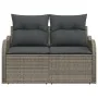 Sofá de jardín de 2 plazas con almacenamiento y cojines en gris de ratán von , Outdoor-Sofas - Ref: Foro24-42006724, Preis: 1...