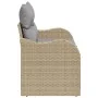 Sofá de jardín de 2 plazas con almacenamiento y cojines Beige Poliratán by , Outdoor sofas - Ref: Foro24-42006725, Price: 191...
