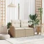 Sofá de jardín de 2 plazas con almacenamiento y cojines Beige Ratán von , Outdoor-Sofas - Ref: Foro24-42006726, Preis: 190,96...