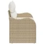 Sofá de jardín de 2 plazas con almacenamiento y cojines Beige Ratán von , Outdoor-Sofas - Ref: Foro24-42006726, Preis: 190,96...