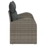 Sofá de Jardín de 2 Plazas con Cojines Gris Poliratán by , Outdoor sofas - Ref: Foro24-42006734, Price: 176,13 €, Discount: -5%%