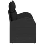 Sofá de Jardín de 2 Plazas con Cojines Negro Ratán Sintético by , Outdoor sofas - Ref: Foro24-42006741, Price: 168,08 €, Disc...
