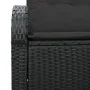 Sofá de Jardín de 2 Plazas con Cojines Negro Ratán Sintético by , Outdoor sofas - Ref: Foro24-42006741, Price: 168,08 €, Disc...