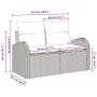 Sofá de Jardín de 2 Plazas con Cojines Negro Ratán Sintético by , Outdoor sofas - Ref: Foro24-42006741, Price: 168,08 €, Disc...