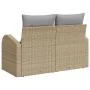 Sofá de Jardín de 2 Plazas con Almacenamiento y Cojines Beige Poliratán | Foro24.es | Tu tienda online para hogar, jardín y más Foro24.es