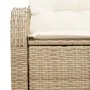 Sofá de jardín de 2 plazas con almacenamiento y cojines de ratán beige y crema von , Outdoor-Sofas - Ref: Foro24-42006746, Pr...