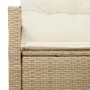 Sofá de jardín de 2 plazas con cojines beige de ratán | Foro24.es | Tu tienda online para hogar, jardín y más Foro24.es