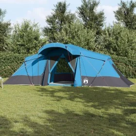 Carpa Familiar con Ventanas Cúpula Azul para 4