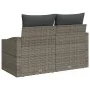 Sofá de jardín para 2 personas con almacenamiento y cojines de ratán gris von , Outdoor-Sofas - Ref: Foro24-42006784, Preis: ...
