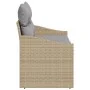 Sofá de Jardín de 2 Plazas con Almacenamiento y Cojines Beige de Poliratán von , Outdoor-Sofas - Ref: Foro24-42006785, Preis:...