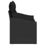 Sofá de jardín de 2 plazas con almacenamiento y cojines Negro Poliratán by , Outdoor sofas - Ref: Foro24-42006791, Price: 184...