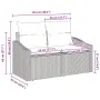 Sofá de jardín de 2 plazas con almacenamiento y cojines Negro Poliratán by , Outdoor sofas - Ref: Foro24-42006791, Price: 184...