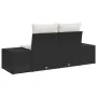 Sofá de jardín de 2 plazas con cojines negro ratán polietileno by , Outdoor sofas - Ref: Foro24-42006792, Price: 185,66 €, Di...