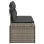 Sofá de Jardín de 2 Plazas con Cojines Gris Poliratán by , Outdoor sofas - Ref: Foro24-42006794, Price: 192,03 €, Discount: -5%%