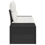 Sofá de jardín de 2 plazas con cojines negro ratán polietileno by , Outdoor sofas - Ref: Foro24-42006792, Price: 185,66 €, Di...