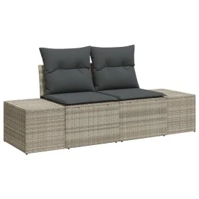 Sofá de Jardín de 2 Plazas con Cojines Gris de Poliratán von , Outdoor-Sofas - Ref: Foro24-42006797, Preis: 193,33 €, Rabatt:...