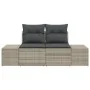 Sofá de Jardín de 2 Plazas con Cojines Gris de Poliratán von , Outdoor-Sofas - Ref: Foro24-42006797, Preis: 193,33 €, Rabatt:...