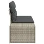 Sofá de Jardín de 2 Plazas con Cojines Gris de Poliratán von , Outdoor-Sofas - Ref: Foro24-42006797, Preis: 193,33 €, Rabatt:...