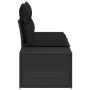 Sofá de Jardín de 2 Plazas con Cojines Negro Poliratán by , Outdoor sofas - Ref: Foro24-42006801, Price: 187,88 €, Discount: ...