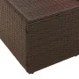 Sofá de jardín de 2 plazas con almacenamiento y cojines Marrón Rattan Sintético de , Sofás de exterior - Ref: Foro24-42006803...