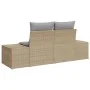Sofá de Jardín de 2 Plazas con Almacenamiento y Cojines Beige Poliratán by , Outdoor sofas - Ref: Foro24-42006805, Price: 217...