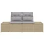 Sofá de Jardín de 2 Plazas con Almacenamiento y Cojines Beige Poliratán by , Outdoor sofas - Ref: Foro24-42006805, Price: 217...