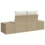 Sofá de Jardín de 2 Plazas con Almacenamiento y Cojines Beige Poliratán by , Outdoor sofas - Ref: Foro24-42006806, Price: 215...
