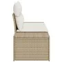 Sofá de Jardín de 2 Plazas con Almacenamiento y Cojines Beige Poliratán by , Outdoor sofas - Ref: Foro24-42006806, Price: 215...