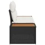 Sofá de Jardín de 2 Plazas con Cojines Negros de Poliratán by , Outdoor sofas - Ref: Foro24-42006812, Price: 199,70 €, Discou...