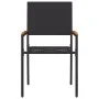 Sillas de Jardín Apilables con Cojines - Set de 2 Piezas en Ratán Poli Negro | Foro24.es | Tu tienda online para hogar, jardín y más Foro24.es